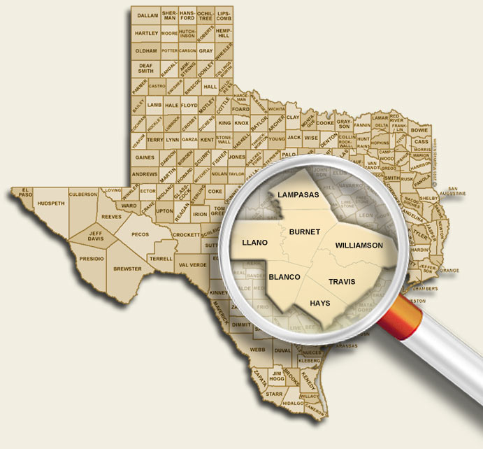 Where Lake Hills Custom Homes Builds in Texas